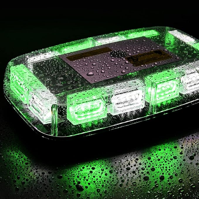 Nilight 12 Inch Roof Top Strobe Lights 48LED Hazard Light Emergency Safety Warning LED Flashing Bar Magnetic Mount 12V 24V Cars Trucks Tractors Snow Plows Construction Vehicles