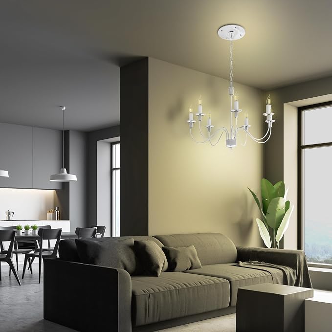 Feit Electric Smart CA10 Flame Tip LED Chandelier Light Bulb, 40W Eq