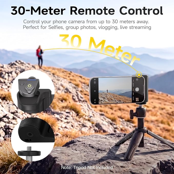 7RYMS 7Rig G1 Camera Grip & 7Lite L1 Selfie Light Creator Kit | Compatible with iPhone and Android. Perfect for Photography, Vlogging, Zoom Meeting, Selfies and Video Creation (Black)