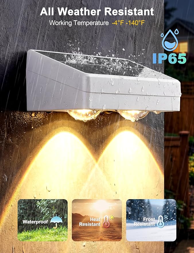 Fence Lights Solar Powered with Remote, 9 Fixed Colors ＆ Color Changing White Fence Lights Waterproof IP65 Dusk-to-Dawn LED Deck Lighting for Patio, Railing, Pool, Porch, Backyard, 12 Pack