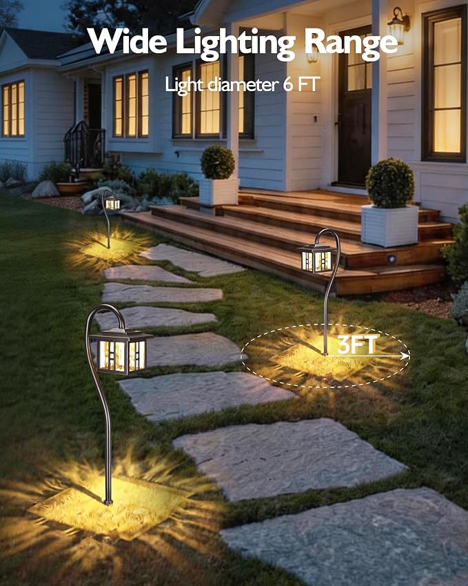 LITFIT Low Voltage Landscape Lighting, 12-Pack LED Pathway Lights Outdoor | 12V 3W 185LM 3000K Oil-rubbed Bronze Yard Lights with Connector, Aluminum Wired Landscape Lights for Walkway Garden Path