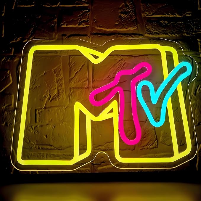 Music Neon Sign for Wall Decor Music LED Light for Man Cave | Dimmable music neon light, bedroom, record studio bar nightclub party concert decor, birthday gifts, size 13.7*9.6 in