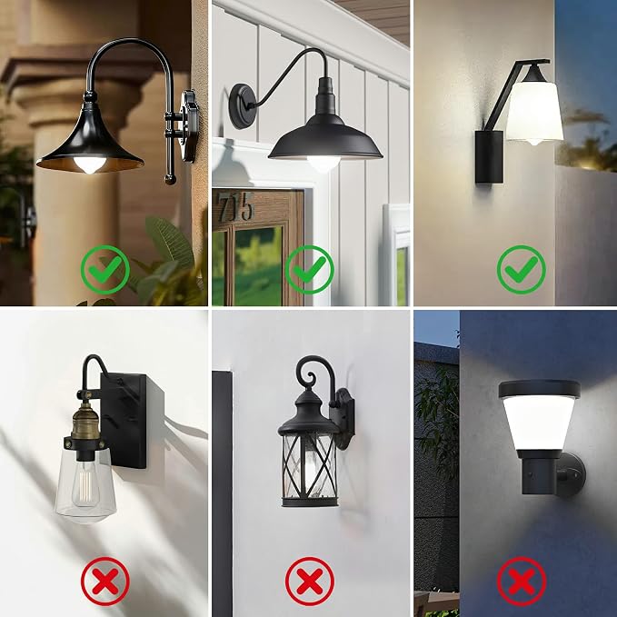 Boxlood Motion Sensor Light Bulbs for Outdoor Indoor,12W(100W Equivalent) A19 E26 5000K Daylight Motion Activated Dusk to Dawn Outdoor Light Bulb for Front Door Porch Garage Basement Hallway, 2 Pack