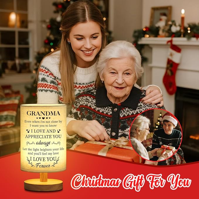 WSYEAR Birthday Gifts for Grandma from Grandkids, Grandma Birthday Gifts Table Lamp for Grandmother Nana Birthday Unique Grandma Gifts