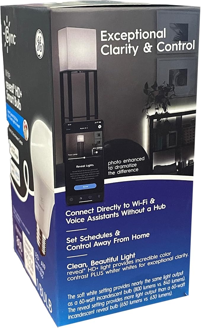 GE Lighting 93130121 GE 9.5W A19 Smart Bulb - Quantity 1