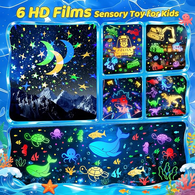 Star Projector Night Light for Kids, 6 Films & 15 Lullabies White Noise Sound Machine, Sensory Toys for Boys Toddlers, 360 Rotation Remote Timer Dino Egg Lights for 1-9 Boy Birthday Gifts