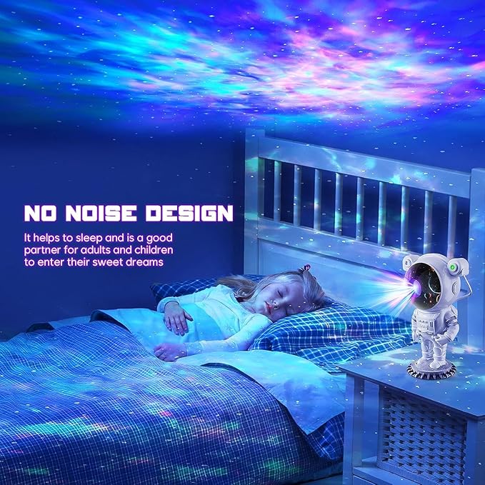 Astronaut Projector, LED Starry Sky Galaxy Projector, Night Light with Remote Control & Timer, Star Light Projector with Nabula Christmas Gift for Kids Adult for Bedroom, Room Decor, Party