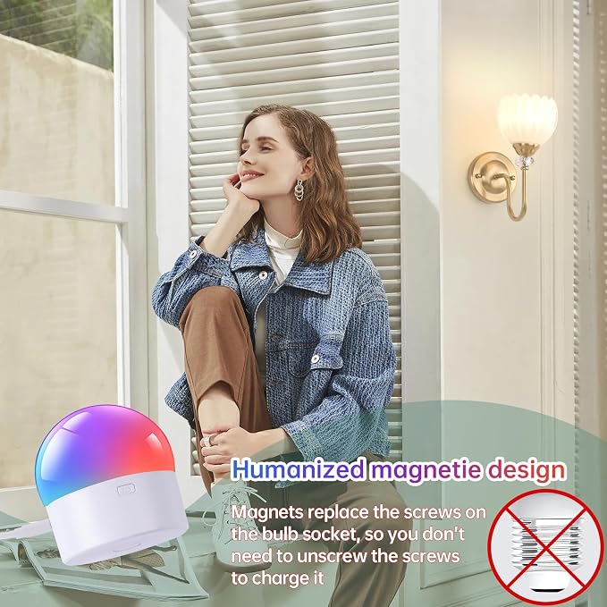 Set of 2 Vintage Battery Operated Wall Sconce, Rechargeable Wall Lamp with 5000mAh Battery & Remote Control, Dimmable Wall Lights with tulip shade for Bedroom Bathroom Living Room, (Tulip White Up)