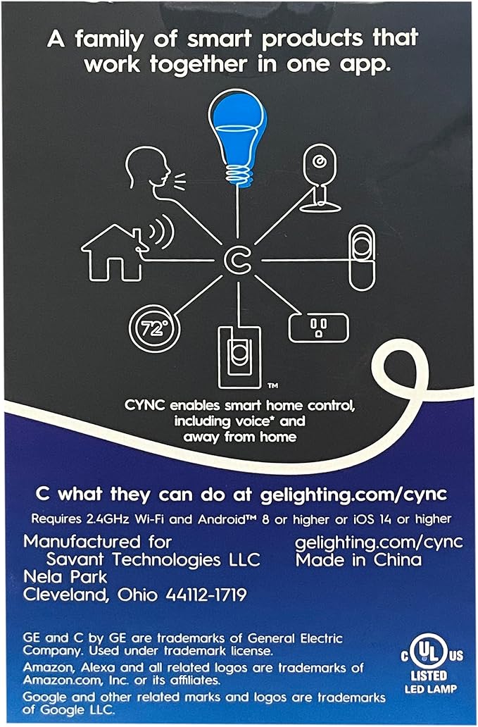 GE Lighting 93130121 GE 9.5W A19 Smart Bulb - Quantity 1