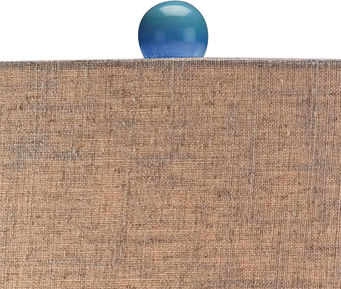 Possini Euro Design 36" Tall Large Mid Century Modern Farmhouse Rustic Coastal End Table Lamps Set of 2 Teal Blue Ceramic Living Room Bedroom Bedside Nightstand House Office Home Reading Tan Shade