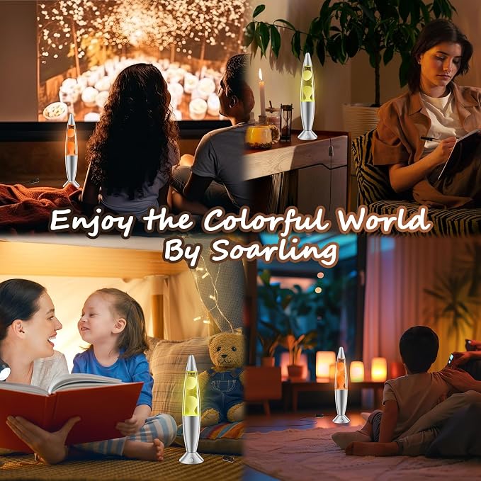 13.5 Inch Liquid Motion Lamps LED, 17 Colors Changing Night Light Table Lamp with Remote Giant Relax Mood Classic Cool Nightlight for Adults Boy Girl Room Home Bedroom Decor, Silver