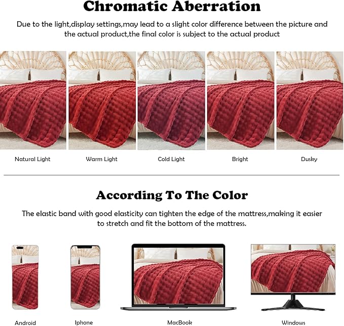 NEWCOSPLAY Twin Blanket for Couch Red Super Soft Flannel Fleece 3D Bubble Lightweight Bed Blanket All Season Use (Red, Twin(60"x80"))