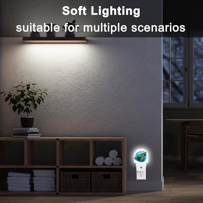 Sea Night Light, Auto Sensor Night Lights Plug Into Wall Home Indoor Stairway Kitchen Corridor, Night Lights Plug Into Wall Decor, Boys Girls Women Men Room Gifts