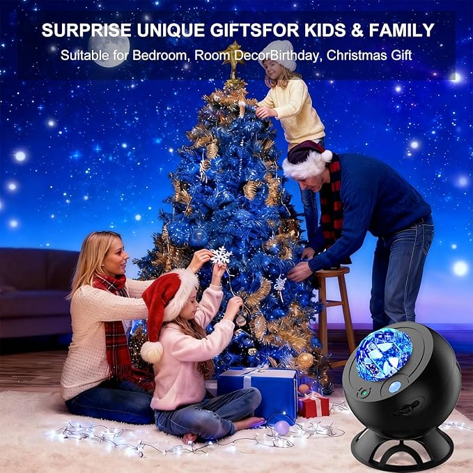 Star Projector,Northern Lights Projector,3 HD Projection Lenses Galaxy Projector for Bedroom,Bluetooth Speaker Star Light Projector,Moon Projector,Room Light Projector, Kids Bedroom Decoration