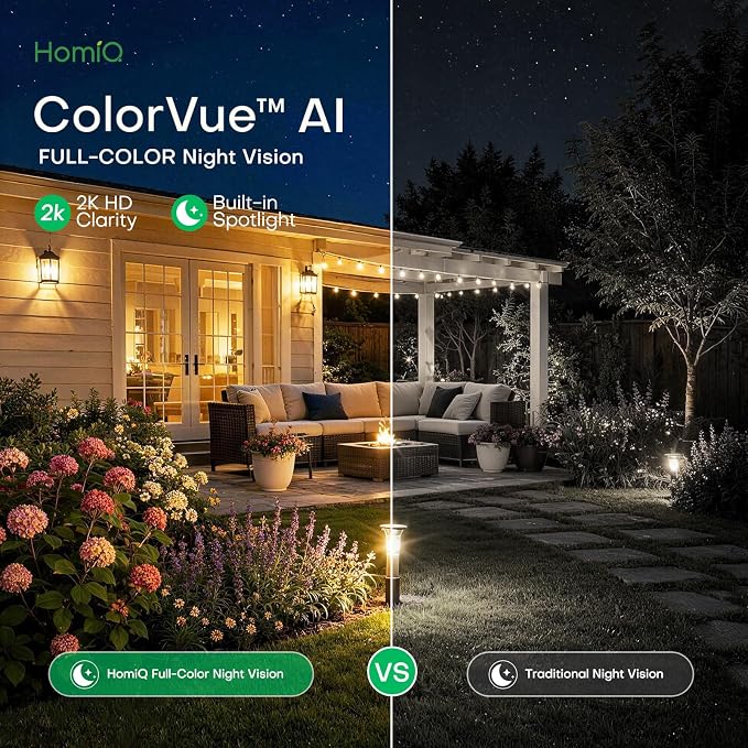 3MP 2K WiFi Light Bulb Camera with Alexa,Full-Color Night Vision,12x | 2.4GHz & 5GHz Wireless Light Bulb Cam,Two-Way Audio,Smart Motion Detection with Alexa,Indoor & Outdoor Use E26/27 Sockets