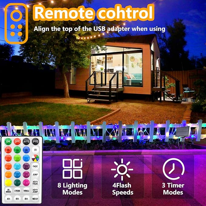 LED Rope Lights Indoor with USB Powered, 66ft 200 LED String Lights Outdoor Waterproof, Tube Lights with 16 Color Changing,Rope Lights for Outside Christmas, Garden, Party,Camping