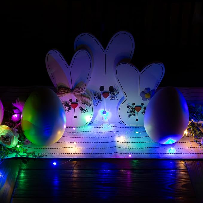 Hogg 12 Pack LED Fairy Lights - 7 ft, Centerpiece Table Decorations for Party, Small LED Lights Battery Operated, Center Pieces Decoration for Table, Battery Powered Firefly Fairylights, Pink