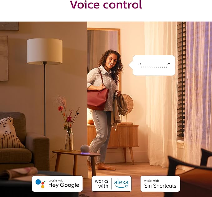 Philips Smart 65W BR30 LED Smart Light Bulb 4-Pack - Soft White - Connects to Your Wi-Fi - E26 Smart Bulb - Control with Voice or App- Powered by WiZ Connected