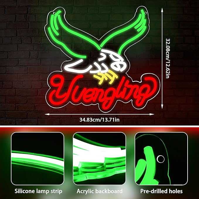 Beer Neon Sign for Wall Decor Bar Beer Led Light Up Sign for Man Cave Bedroom Bar Pub Bistro Shop Party Birthday Gifts USB Powered Size12.5 * 13.7(ZYLD178)