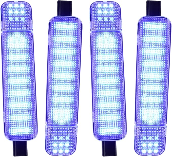 LED Side Door Panel Courtesy Lights Fit for Chevy Sierra GMC C/K | Fit for Yukon Silverado 1500 2500 3500 Avalanche, Suburban, Hum-mer H2 Car Interior Panel Lighting,Blue