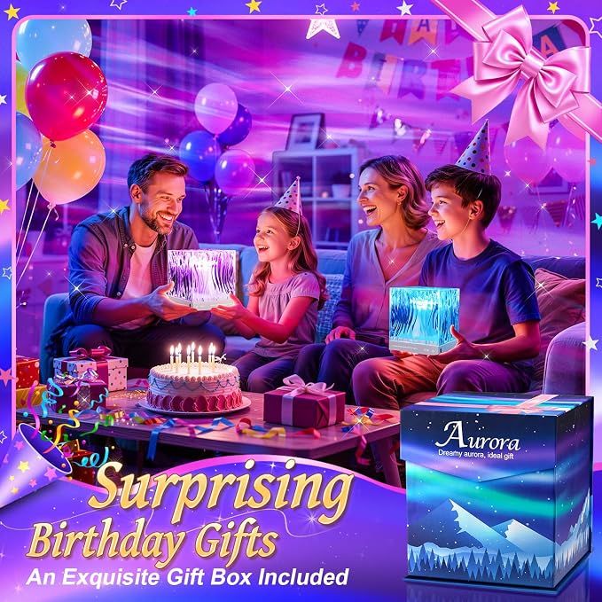 Galaxy Projector Night Light Projector, 18-Color Ocean Havie Lamp Gift Box | Remote, 10 Brightness&Dimmable, Teen Boys Girls Birthday Gifts, Relaxing&Calming, Mood&Ambient Lighting, 1&8 Hr Timer, Decor