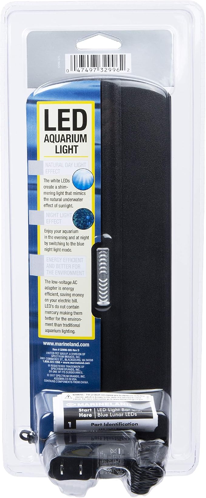 Marineland LED Aquarium Light, Natural Shimmering Light