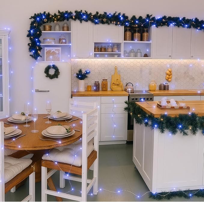 Macarrie 6 Pcs White Fairy Lights USB Powered 16 ft 50 LED String Lights Plug in for Indoor Outdoor Bedroom DIY Party Wedding Home Festival Tree Garden Xmas Decoration