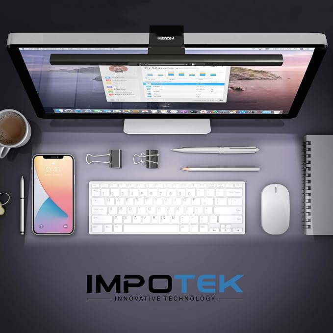 MLB-X10 LED Monitor Lamp with Smart Light Bar Anti-Glare Touch Control Brightness Adjustment USB Power