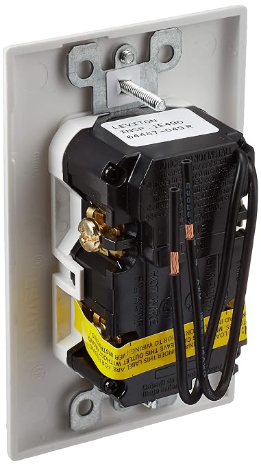 Leviton AFCI/Switch Combination, 15 Amp, Self Test, LED Indicator Light, AFSW1-W, White