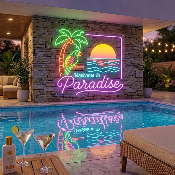 Wakklia Custom Logo Neon Sign, Custom LED Neon Sign Personalized | Light Up Neon Name Sign for Bar Business Studios Salon Beauty Nail Coffee Shop Wall Decor
