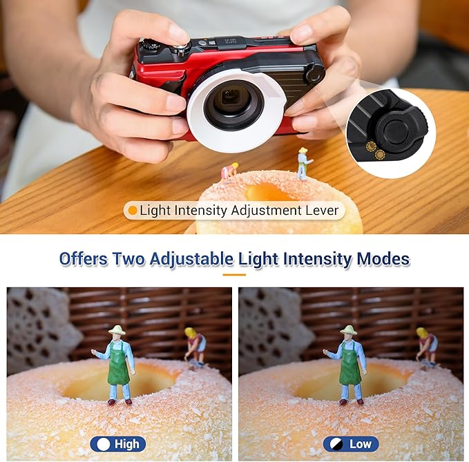 JJC Flash Diffuser for Olympus TG-7 TG-6 TG-5 TG-4 TG-3 TG-2 TG-1, Replace Olympus FD-1 Light Guide, Macro Flash Diffuser Light for Tough TG7 TG6 TG5 TG4 TG3 TG2 TG1