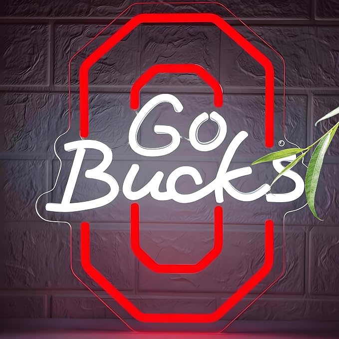 University Neon Sign for Wall Decor Football Neon Light for Man Cave | Dimmable University Led Sign for Fans, Bedroom, Dorm, Game Room,Bar Party Decor, Birthday Gifts for Men 13.7*11.6In
