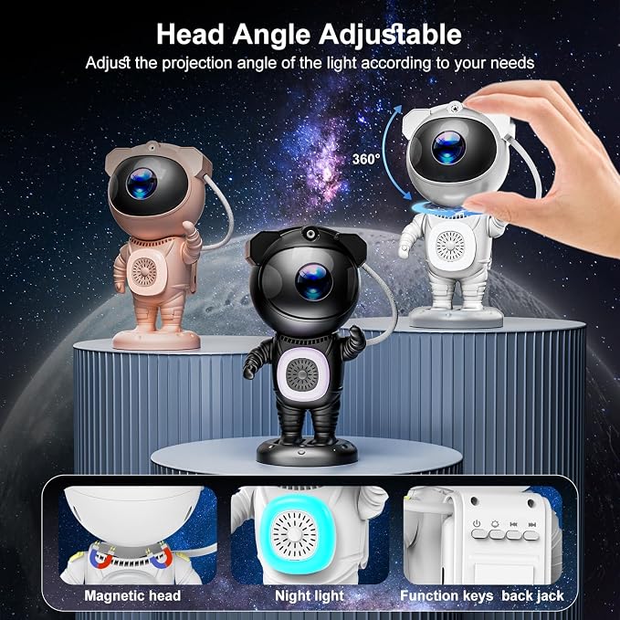 Galaxy Projector, Star Projector for Bedroom, Night Lights for Kids Room, Bluetooth Speaker Ceiling Projector for Room Decor, Gifts for Christmas, Girls, Boys, Adults, Birthday