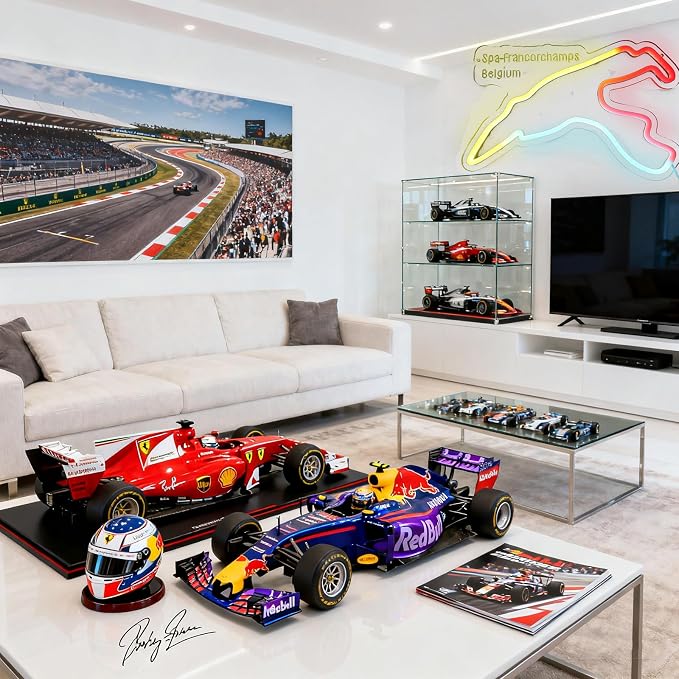 Spa-Francorchamps Neon Sign - Formula 1 Racing Decor | USB LED Sign, Easy Hanging Kit, Vibrant Wall Decor, Gaming Rooms & Garage, Motorsport-Themed Bars