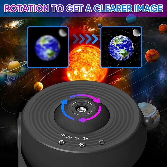 Galaxy Projector, 13 in 1 HD Planetarium Star Projector for Bedroom, 360 Rotating Star Projector Light with Adjustable Knob and Timer for Kids, Ceiling, Gifts, Room Decoration
