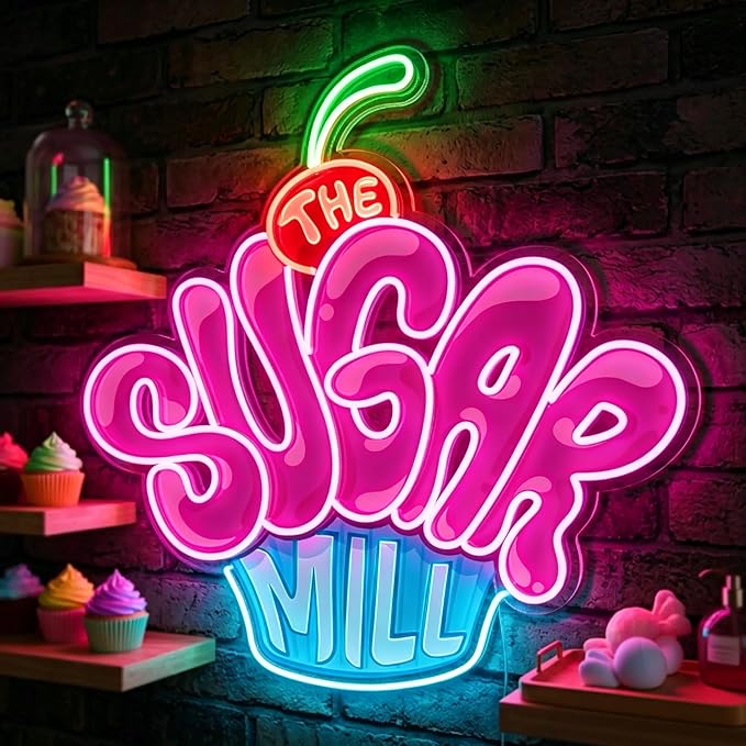 Wakklia Custom Logo Neon Sign, UV Printed Store Neon Sign Customizable Large, Custom LED Logo Sign, Images Print Customized for Store Office Business Beauty Salon Shop Clubs Bands