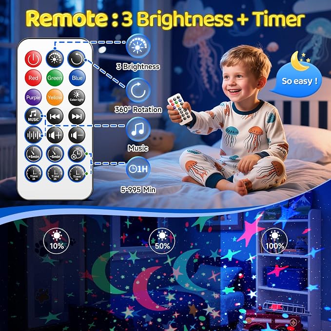 Baby Sound Machine with 30 Soothing Sounds,Night Light Projector with Star | White Noise Machine for Sleep,31 Color&4 Films,Remote,Timer,Dimmable Sensory Light Toys for Autism,Egg Light,Baby&Kids Gifts