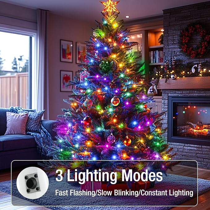 10 Pack Fairy Lights Battery Operated - 7ft 20 Led Twinkle Lights 3 Modes, Bulk Mini String Lights Waterproof for Mason Jars Vases DIY Party Wedding Decoration Christmas -Multi-Colored