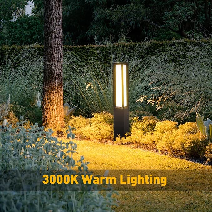 Landscape Path Light, Aluminum 8W 800LM Luxury LED Lighting, 32 Inches Modern Outdoor Bollard Lighting for Lawn, Patio, Courtyard and Driveway Decoration | Aluminum 8W 800LM Luxury LED Lighting, Modern Outdoor Bollard Lighting for Lawn Patio Courtyard ...