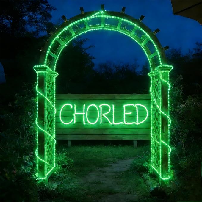 LED Rope Lights,Connectable for Indoor & Outdoor,110V Transparent Flexible Tube Lights,Waterproof LED Rope Lighting for Outside,Deck,Patio,Pool,Camping,Bedroom,Landscape Decor (Green, 150ft)