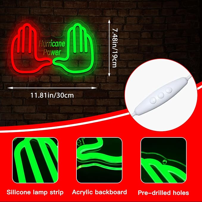University Neon Sign for Wall Decor Football Neon Light for Man Cave | Dimmable University Led Sign for Fans, Bedroom, Dorm, Game Room,Bar Party Decor, Birthday Gifts for Men 11.8*7.4In