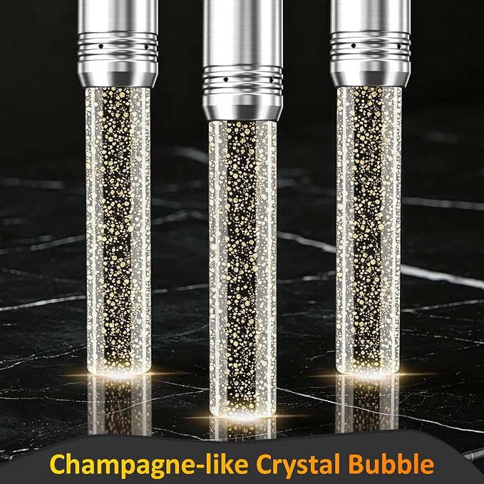 Brushed Nickel Pendant Lights Kitchen Island, Crystal Bubble Pendant Lights, Adjustable Modern Pendant Light Fixtures for Dining Living Room Bedroom 3 Pack