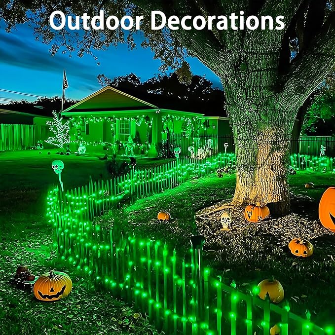 4 Pack Green Fairy Lights Battery Operated with Remote, Waterproof 20FT 60LED Cuttable Twinkle Lights with Timer Indoor Outdoor, String Light for Bedroom, Classroom, Wedding, St. Patrick's Day Décor