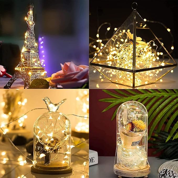 LED Fairy Lights Battery -9 Pack 2M/20 LEDs Mini Fairy Lights with Battery,LED Lighting Battery Operated Decoration for Bottle,Christmas Tree Wedding Balcony Party Decoration
