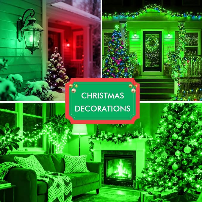 TJOY Green LED Light Bulb Outdoor Porch Halloween, A19 Colored 60 Watt Eq | Green Colored LED Lights, 5W E26 Base, Christmas Indoor Party Bedroom Decoration, Non-Dimmable, 4 Pack