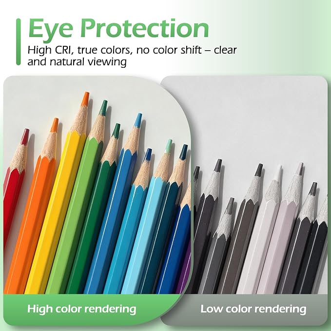 Desk Lamps for Home Office,Small LED Reading Lamp,5000K Eye-Care Desk Light | Desk Lamps for College Dorm, Kids Study Table, Bedroom , Flexible Gooseneck, Compact Small Table Lamp, Space-Saving Design