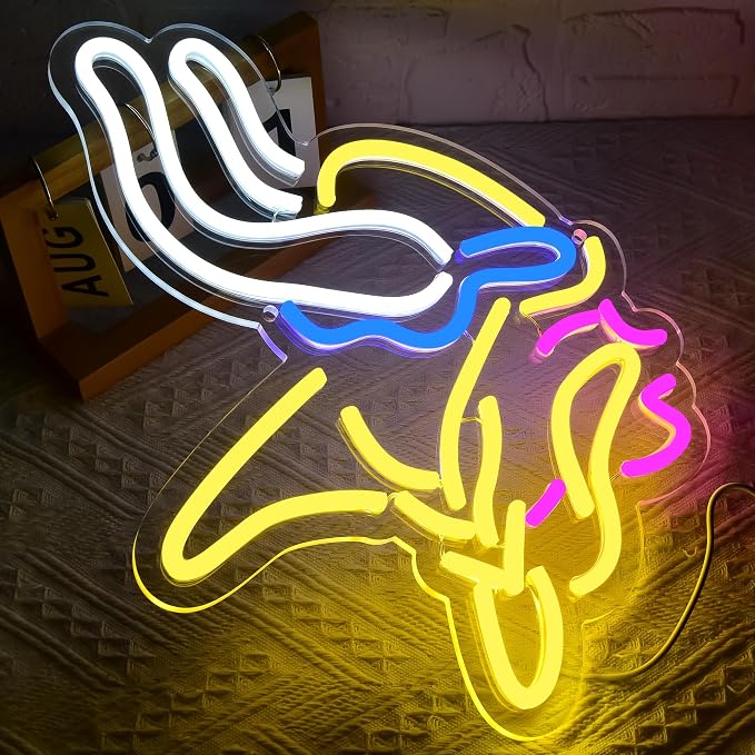 Football Neon Sign for Wall Decor Football Team Led Neon Light for Man Cave | Dimmable Rugby Team Logo Led Sign for Bedroom Party Club Bar Dorm Garage Decor Birthday Gift for Rugby Fans Size 15.7*11.8 In