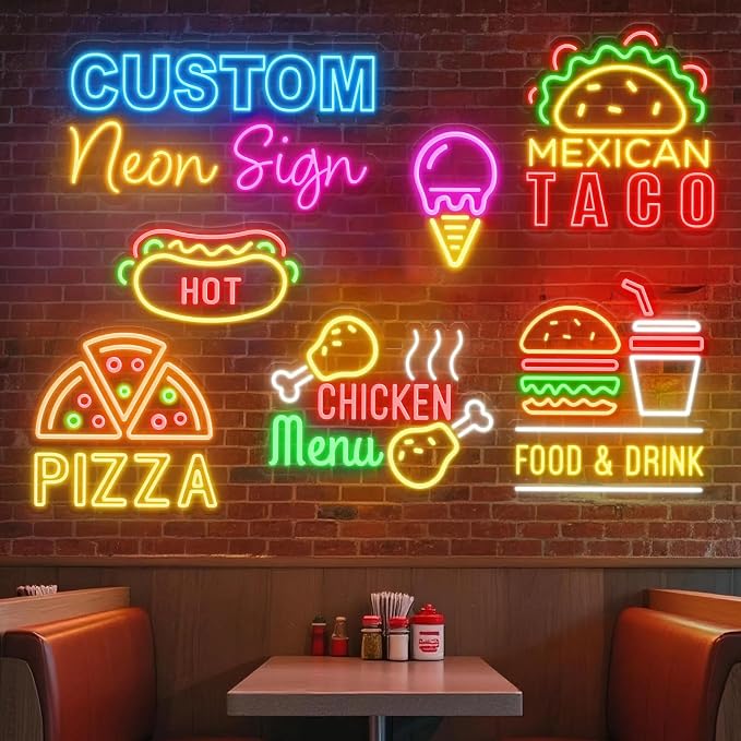 Wakklia Custom Logo Neon Sign, Custom LED Neon Sign Personalized | Light Up Neon Name Sign for Bar Business Studios Salon Beauty Nail Coffee Shop Wall Decor