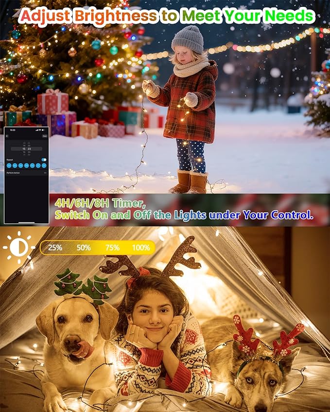 2026 New Smart Color Changing Easter String Lights | 82FT 200LED App Control RGB LED Pastel Lights with Remote & Timer, Waterproof Twinkle Easter Lights for Easter Decorations Indoor Outdoor Party