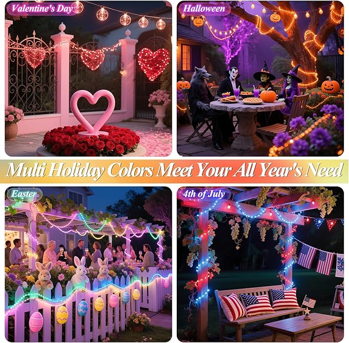 Lovelite 200 LED Fairy Lights Color Changing, 66 FT 35 Colors Easter Pastel Lights with Remote, Twinkle String Lights for Bedroom Christmas Holiday Wedding Party Indoor Outdoor Decor